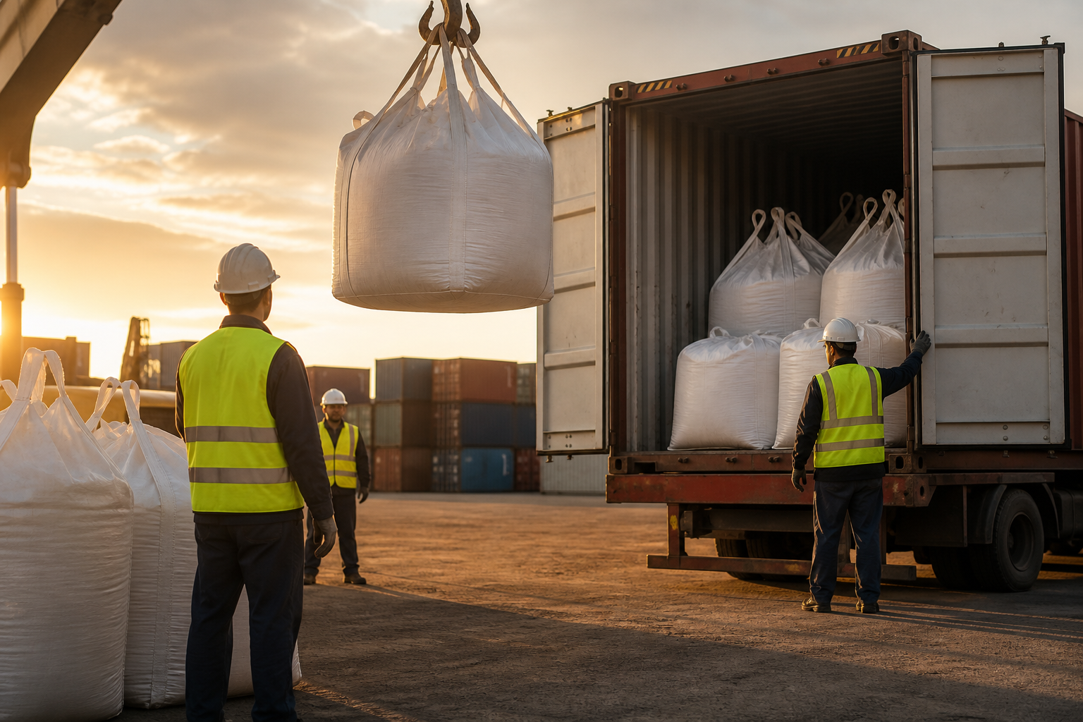 Big bags loaded for shipment