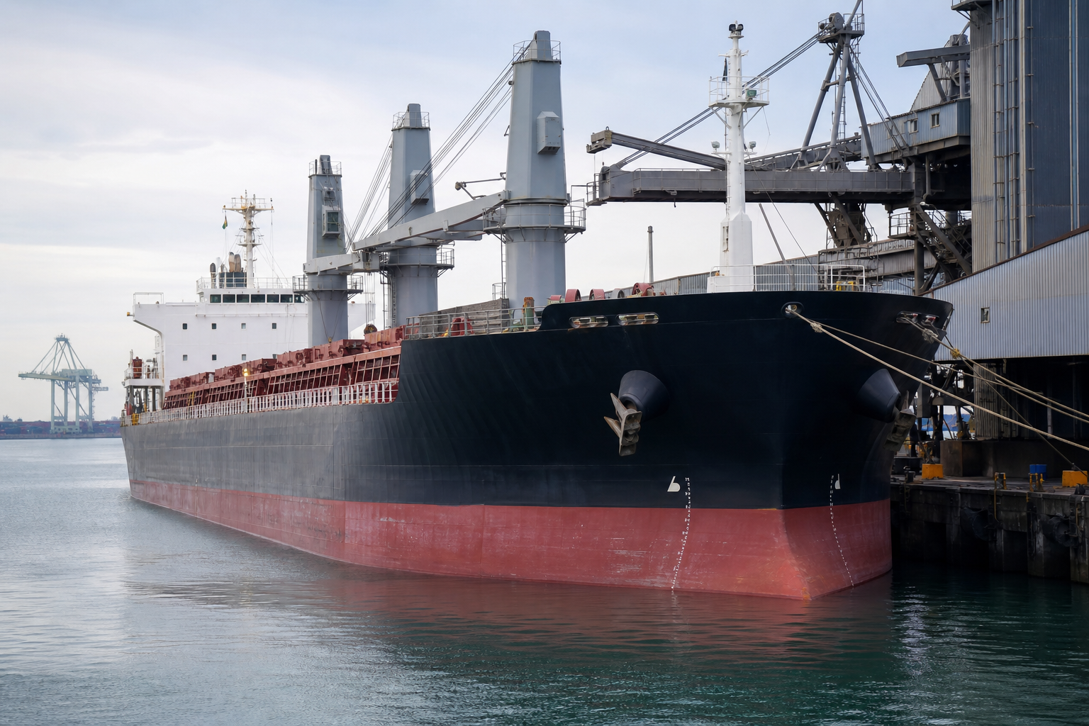 Bulk vessel at berth